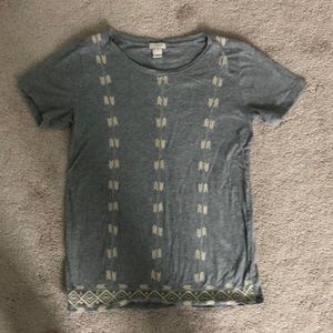 J. Crew short sleeve shirt with stitching